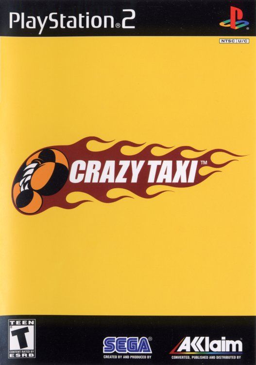 Crazy Taxi box art for Playstation 2